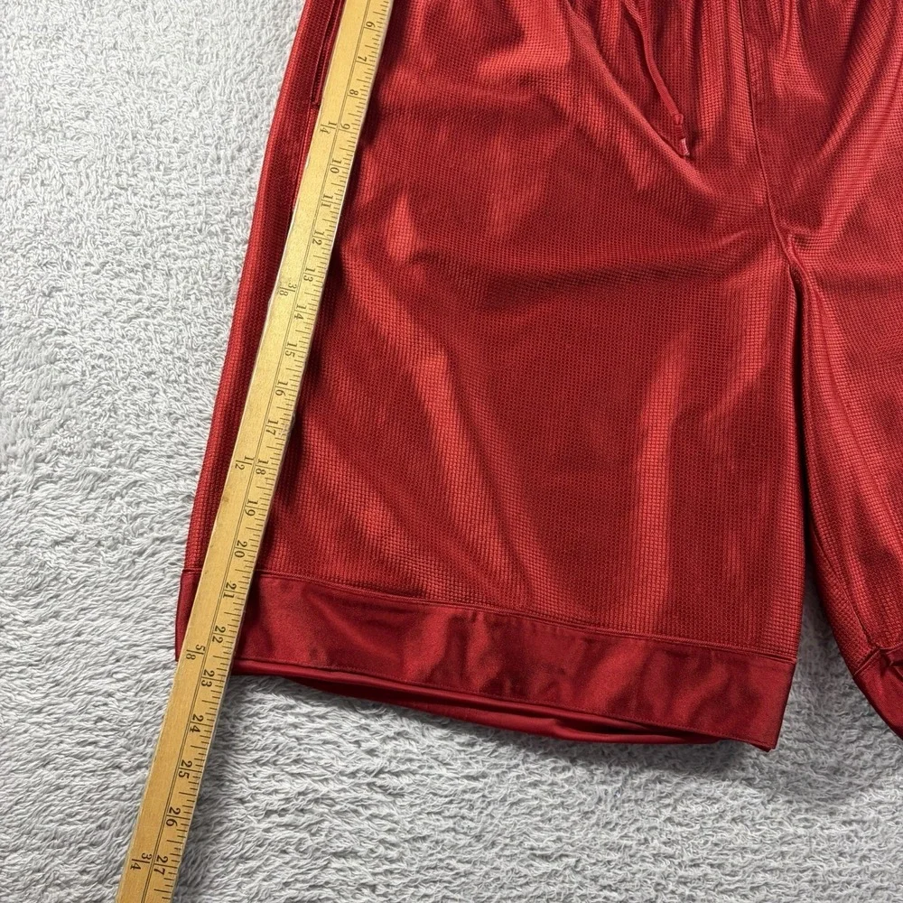 Vintage Nike Basketball Shorts Mens 3x Red Dazzle Shiny Silky Y2K 90s